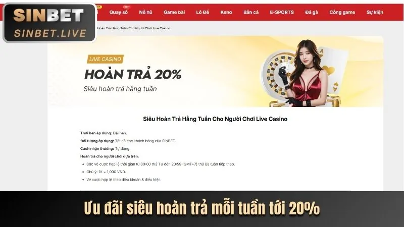 Hoàn trả thể thao hàng tuần 8us apk